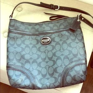 Black coach cross body bag, used five times.